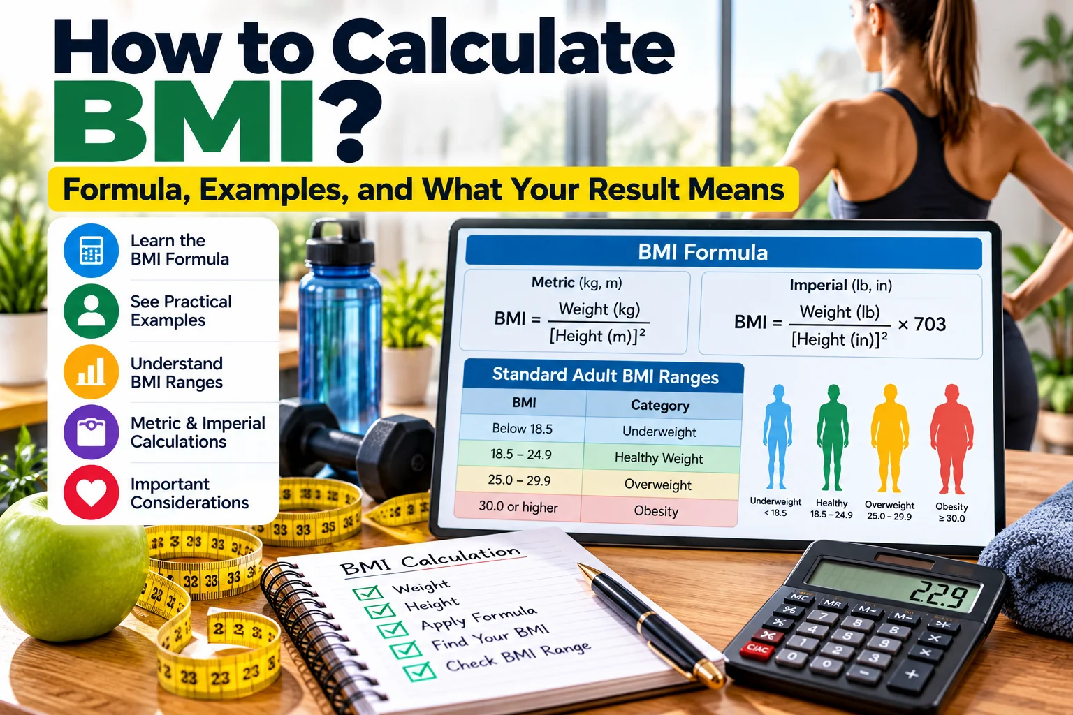How to Calculate BMI: Formula, Examples, and What Your Result Means